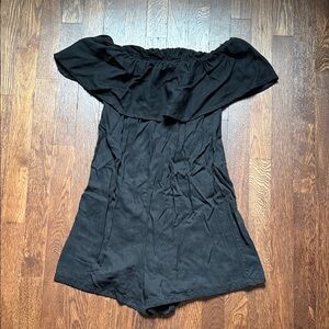 Zara Black Off-Shoulder romper